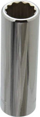 Blackhawk by Proto - 3/8" Drive, Deep Hand Socket - 12 Points, 2-3/4" OAL, Chrome Finish - Makers Industrial Supply