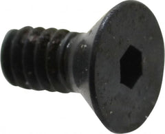 Camcar - #2-56 UNC Hex Socket Drive, 82° Flat Screw - Alloy Steel, Black Oxide Finish, Fully Threaded, 3/16" OAL - Makers Industrial Supply