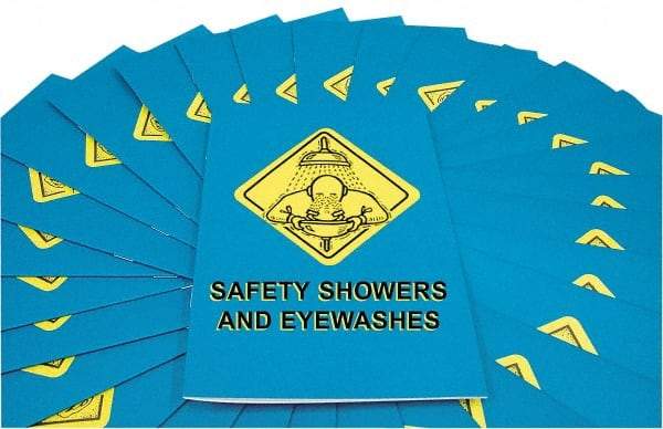 Marcom - Safety Showers and Eye Washes Training Booklet - English and Spanish, Safety Meeting Series - Makers Industrial Supply