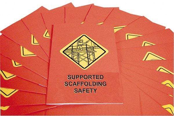 Marcom - Supported Scaffolding Safety Training Booklet - English and Spanish, Regulatory Compliance Series - Makers Industrial Supply