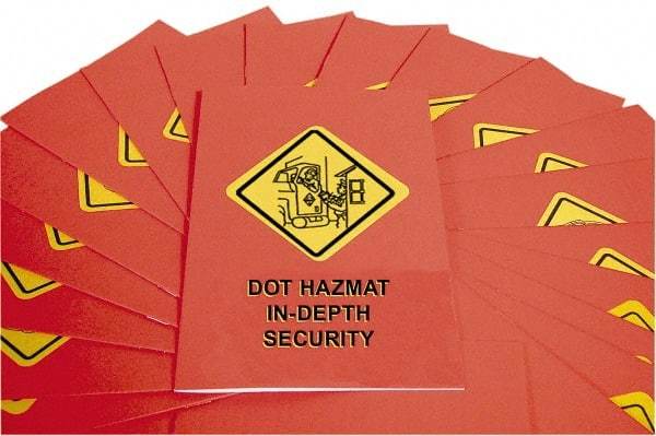 Marcom - DOT In-Depth HazMat Security Training Training Booklet - English, Regulatory Compliance Series - Makers Industrial Supply