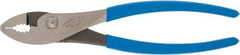 Channellock - 8" OAL, 1" Jaw Length, 1-11/64" Jaw Width, Slip Joint Pliers - Regular Nose Head, Standard Tool, Wire Cutting Shear - Makers Industrial Supply