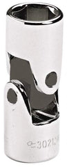 Blackhawk by Proto - 3/8" Drive, Standard Hand Socket - 6 Points, 1-51/64" OAL, Alloy Steel, Chrome Finish - Makers Industrial Supply