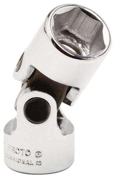 Proto - 1/2" Drive, Standard Hand Socket - 6 Points, 2-9/16" OAL, Chrome Vanadium, Chrome Finish - Makers Industrial Supply