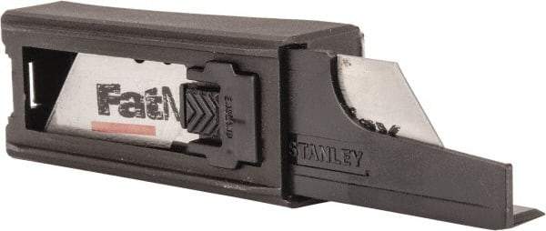 Stanley - 10 Piece High Carbon Steel Utility Knife Blade - 2-7/16" OAL, 0.024" Blade Thickness - Makers Industrial Supply