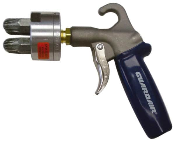 Guardair - 120 Max psi Maximum Air Cluster Safety Air Gun - 1/4 NPT Inlet, Zinc - Makers Industrial Supply