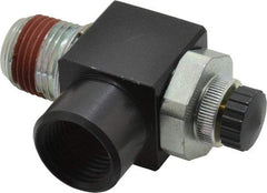 ARO/Ingersoll-Rand - 1/2" Male NPT x 1/2" Female NPT Right Angle Flow Control Valve - 0 to 150 psi & Brass Material - Makers Industrial Supply