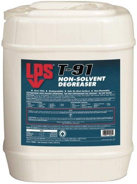 LPS - 55 Gal Drum Cleaner/Degreaser - Liquid, Unscented - Makers Industrial Supply