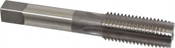 Hertel - 1-8 UNC 4 Flute H3 Bright Finish High Speed Steel Hand Extension Tap - Plug Chamfer, 6" OAL - Makers Industrial Supply