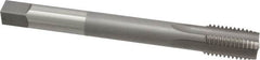 Hertel - 1-8 UNC 4 Flute H3 Bright Finish High Speed Steel Hand Extension Tap - Plug Chamfer, 8" OAL - Makers Industrial Supply