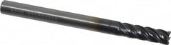 Kennametal - 3/16", 5 Flute, Solid Carbide, 0.015" Corner Radius End Mill - 2-1/4" OAL, 5/8" LOC - Makers Industrial Supply