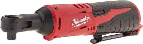 Milwaukee Tool - 3/8" Drive 12 Volt Inline Cordless Impact Wrench & Ratchet - 250 RPM, 35 Ft/Lb Torque, Lithium-Ion Batteries Not Included - Makers Industrial Supply