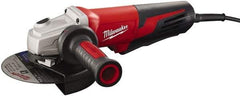 Milwaukee Tool - 6" Wheel Diam, 9,000 RPM, Corded Angle & Disc Grinder - 5/8-11 Spindle, 120 Volts, 13 Amps - Makers Industrial Supply