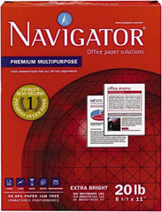 Navigator - White Copy Paper - Use with Laser Printers, Copiers, Fax Machines, Multifunction Machines - Makers Industrial Supply