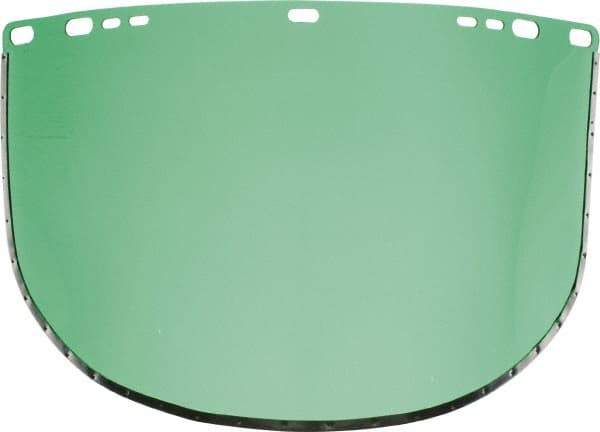 Jackson Safety - Green Acetate Face Shield - 9" High x 15-1/2" Wide x 1.01mm Thick, Compatible with Jackson 170-B Headgear - Makers Industrial Supply