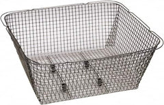 Graymills - 304 Stainless Steel Parts Washer Basket - 5-1/4" High x 9" Wide x 9-1/2" Long, Use with Ultrasonic Cleaners - Makers Industrial Supply