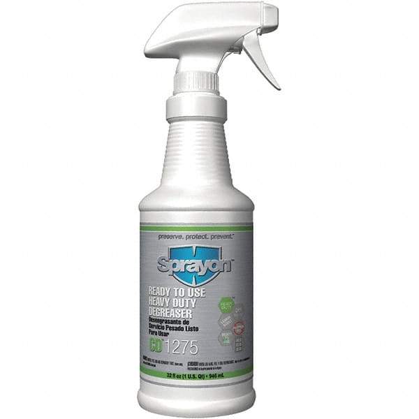 Sprayon - 32 oz Bottle Cleaner/Degreaser - Liquid, Lemon - Makers Industrial Supply