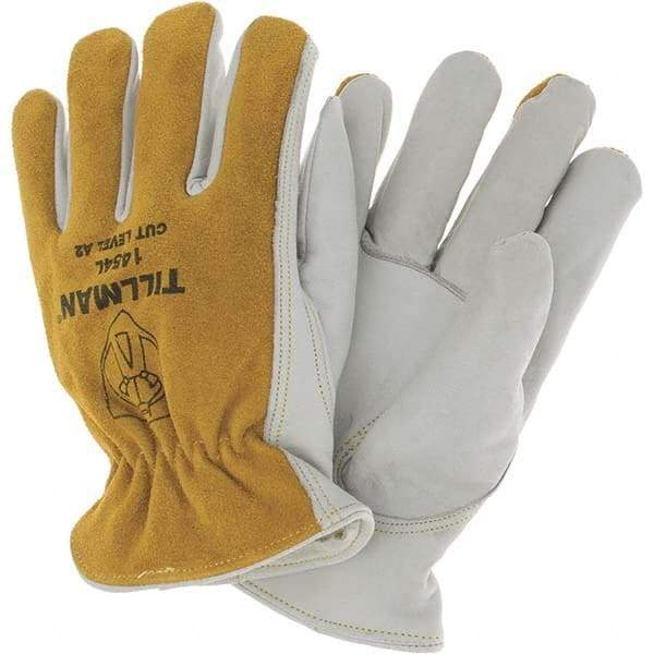 TILLMAN - Welder's & Heat Protective Gloves - LVL2 BRWN LRG 1/PR COWHIDE LTHR DRIVER GLV - Makers Industrial Supply