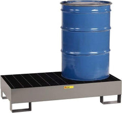 Little Giant - 33 Gal Sump Capacity, Steel Platform - Low Profile - 26" Long x 51" Wide x 10-1/2" High, 2,000 Lb Capacity - Makers Industrial Supply