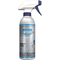 Sprayon - 14 Ounce Aerosol Contact Cleaner - 9°F Flash Point, 0 Volt Dielectric Strength, Flammable, Food Grade, Plastic Safe - Makers Industrial Supply