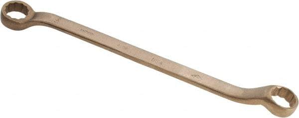 Ampco - 1-1/4" x 1-5/16" 12 Point Offset Box Wrench - Double End, 19-1/4" OAL, Aluminum Bronze - Makers Industrial Supply