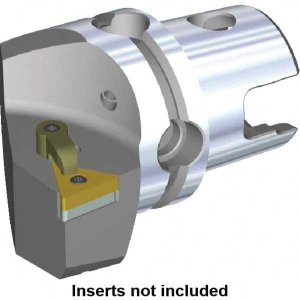 Kennametal - Right Hand Cut, Size KM50, TN.. Insert Compatiblity, Modular Turning & Profiling Cutting Unit Head - 35mm Ctr to Cutting Edge, 50mm Head Length, Through Coolant, Series M-Clamping - Makers Industrial Supply