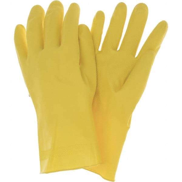 PIP - 21 mil Thick, Chemical Resistant Gloves - 21MIL 12" YLW XLG 1/PR FLOCK LINED LATX DIAM GLV - Makers Industrial Supply