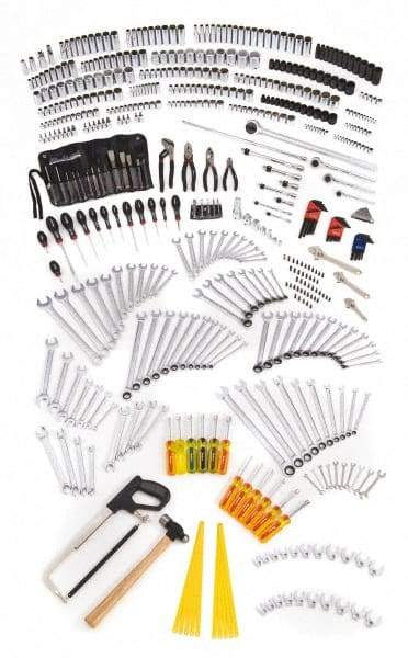 Blackhawk by Proto - 560 Piece 1/4, 3/8, 1/2 & 3/4" Drive Master Tool Set - Tools Only - Makers Industrial Supply