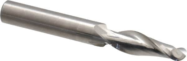 Onsrud - 3/8" Cutting Diam x 1-1/8" Length of Cut, 2 Flute, Upcut Spiral Router Bit - Uncoated, Right Hand Cut, Solid Carbide, 3" OAL x 3/8" Shank Diam, Ball End Taper, 30° Helix Angle - Makers Industrial Supply