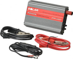 Solar - 2 Connection, 12 VDC Input, 120 VAC Output, 1,000 Peak Wattage, Power Inverter - 500 Watt Continuous Output Power - Makers Industrial Supply