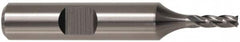 Cleveland - 7/8", 1-7/8" LOC, 3/4" Shank Diam, 4-1/8" OAL, 4 Flute, High Speed Steel Square End Mill - Single End, TiCN Finish, Spiral Flute, 30° Helix, Centercutting, Right Hand Cut, Right Hand Flute, Series HG-4C - Makers Industrial Supply