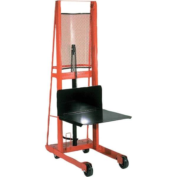 Wesco Industrial Products - 1,000 Lb Capacity, 68" Lift Height, Steel Stacker Manually Operated Lift - Makers Industrial Supply