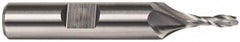 Cleveland - 15/32", 13/16" LOC, 1/2" Shank Diam, 3-1/4" OAL, 2 Flute, High Speed Steel Square End Mill - Single End, TiCN Finish, Spiral Flute, 30° Helix, Centercutting, Right Hand Cut, Right Hand Flute, Series HG-2 - Makers Industrial Supply