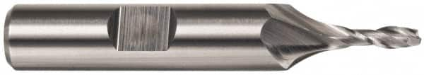 Cleveland - 1" Diam, 1-5/8" LOC, 2 Flute High Speed Steel Keyway End Mill - Spiral Flute, TiN Finish, 1" Shank Diam, 4-1/2" OAL, 30° Helix, Centercutting - Makers Industrial Supply