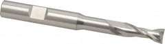 Cleveland - 5/16", 3/4" LOC, 3/8" Shank Diam, 3-5/16" OAL, 2 Flute, High Speed Steel Square End Mill - Single End, Uncoated, Spiral Flute, 30° Helix, Centercutting, Right Hand Cut, Right Hand Flute, Series HGN-2 - Makers Industrial Supply