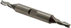 Cleveland - 3/16", 1/2" LOC, 3/8" Shank Diam, 3-1/4" OAL, 3 Flute, High Speed Steel Square End Mill - Double End, Uncoated, Spiral Flute, 30° Helix, Centercutting, Right Hand Cut, Right Hand Flute, Series HD-3 - Makers Industrial Supply