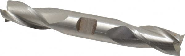 Cleveland - 3/4", 1-5/8" LOC, 3/4" Shank Diam, 5-5/8" OAL, 3 Flute, High Speed Steel Square End Mill - Double End, Uncoated, Spiral Flute, 30° Helix, Centercutting, Right Hand Cut, Right Hand Flute, Series HD-3 - Makers Industrial Supply