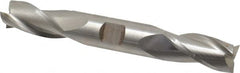 Cleveland - 3/4", 1-5/8" LOC, 3/4" Shank Diam, 5-5/8" OAL, 3 Flute, High Speed Steel Square End Mill - Double End, Uncoated, Spiral Flute, 30° Helix, Centercutting, Right Hand Cut, Right Hand Flute, Series HD-3 - Makers Industrial Supply