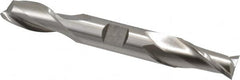 Cleveland - 5/8", 1-1/8" LOC, 5/8" Shank Diam, 5" OAL, 2 Flute, Cobalt Square End Mill - Double End, Uncoated, Spiral Flute, 30° Helix, Centercutting, Right Hand Cut, Right Hand Flute, Series HDC-2 - Makers Industrial Supply