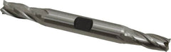 Cleveland - 5/16", 3/4" LOC, 3/8" Shank Diam, 3-1/2" OAL, 4 Flute, Cobalt Square End Mill - Double End, Uncoated, Spiral Flute, 30° Helix, Centercutting, Right Hand Cut, Right Hand Flute, Series HDC-4C - Makers Industrial Supply