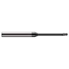 Harvey Tool - Ball End Mills; Mill Diameter (Decimal Inch): 0.0450 ; Number of Flutes: 3 ; Length of Cut (mm): 1.7000 ; Length of Cut (Decimal Inch): 0.0670 ; Material: Solid Carbide ; Overall Length (Inch): 2-1/2 - Exact Industrial Supply