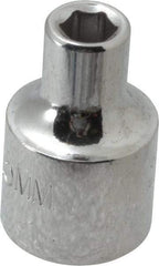 Proto - 3/8" Drive, Standard Hand Socket - 6 Points, 1-3/32" OAL, Alloy Steel, Chrome Finish - Makers Industrial Supply