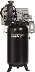 Campbell Hausfeld - 5 hp, 80 Gal Stationary Electric Vertical Air Compressor - Three Phase, 175 Max psi, 16.6 CFM, 208-230/460 Volt - Makers Industrial Supply