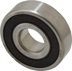 SKF - 12mm Bore Diam, 32mm OD, Double Seal Deep Groove Radial Ball Bearing - 10mm Wide, 1 Row, Round Bore, 3,100 Nm Static Capacity, 5,510 Nm Dynamic Capacity - Makers Industrial Supply