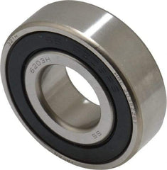 SKF - 17mm Bore Diam, 40mm OD, Double Seal Deep Groove Radial Ball Bearing - 12mm Wide, 1 Row, Round Bore, 4,750 Nm Static Capacity, 7,650 Nm Dynamic Capacity - Makers Industrial Supply