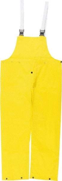 MCR Safety - Size 2XL, Yellow, Rain, Limited Flammability Overall - Snap Ankle, Take Up Snaps Wrist - Makers Industrial Supply