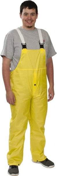 MCR Safety - Size M, Yellow, Rain, Limited Flammability Overall - Snap Ankle, Take Up Snaps Wrist - Makers Industrial Supply