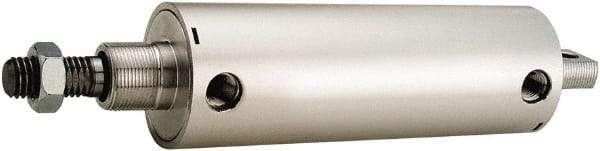 ARO/Ingersoll-Rand - 2-1/2" Stroke x 2-1/2" Bore Double Acting Air Cylinder - 3/8 Port, 3/4-10 Rod Thread, 200 Max psi, 180°F - Makers Industrial Supply