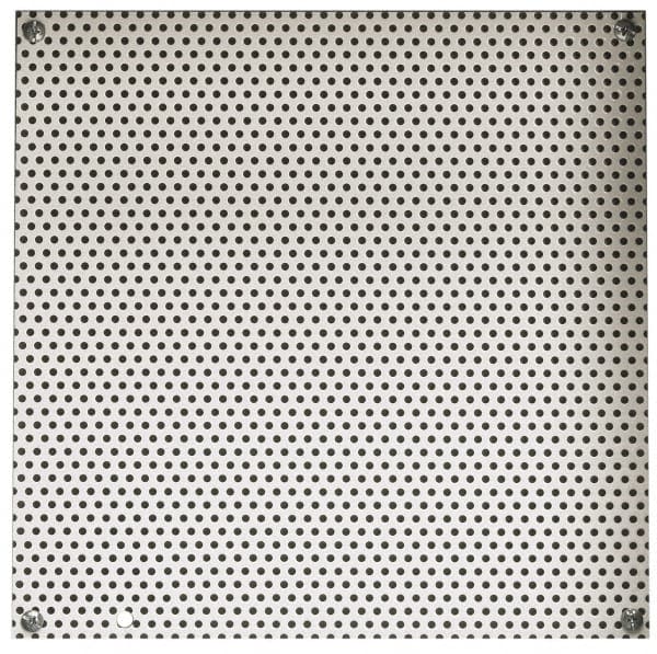 Cooper B-Line - 8-1/4" OAW x 10-1/4" OAH Powder Coat Finish Electrical Enclosure Perforated Panel - 12" x 10" Box, 16 Gauge Steel, Use with 12106 RHC - Makers Industrial Supply