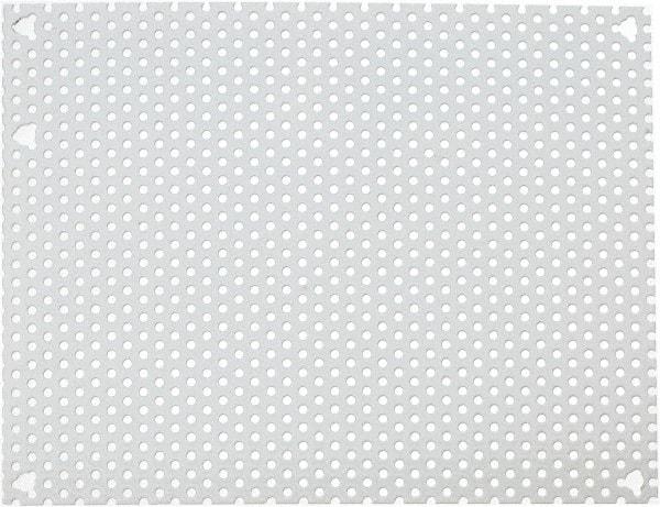 Cooper B-Line - 6-7/8" OAW x 8-7/8" OAH Powder Coat Finish Electrical Enclosure Perforated Panel - 10" x 8" Box, 16 Gauge Steel, Use with 1084-12CHC/1084-12CHCS/1086-12CHC - Makers Industrial Supply